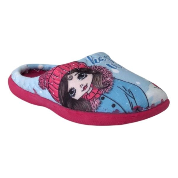 Gezer 14527 Pembe-Mavi Çocuk Ev İçi Terlik