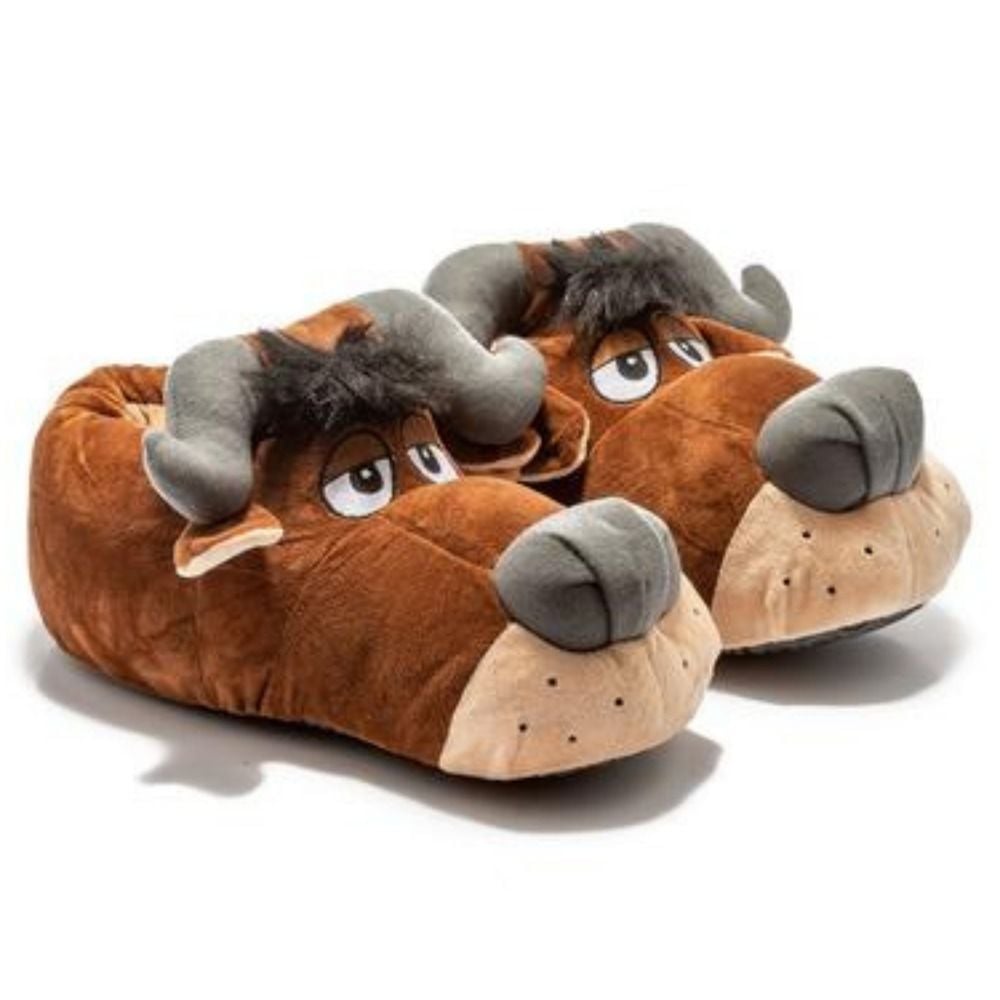 Twigy AA0606 Tw Süper Boğa Kahve Hayvan Figürlü Erkek Panduf