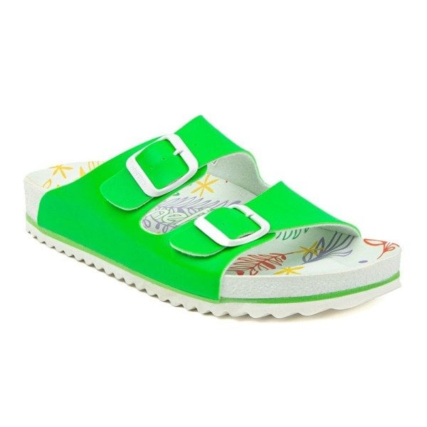 Benetton BN-1030 Yeşil Kadın Günlük Terlik