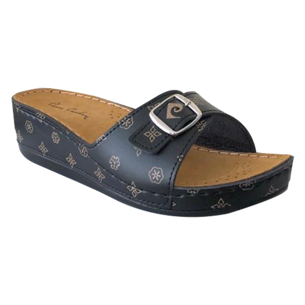 Pierre Cardin 6154 Siyah Kadın Günlük Comfort Terlik