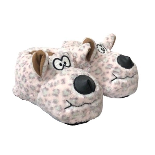 Cex Benekli Kadın Hayvan Figürlü Köpekli Panduf