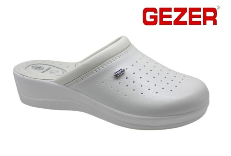 Gezer 4768 Beyaz Ortopedik 4 Nokta Hastane/İş Sabo Terlik