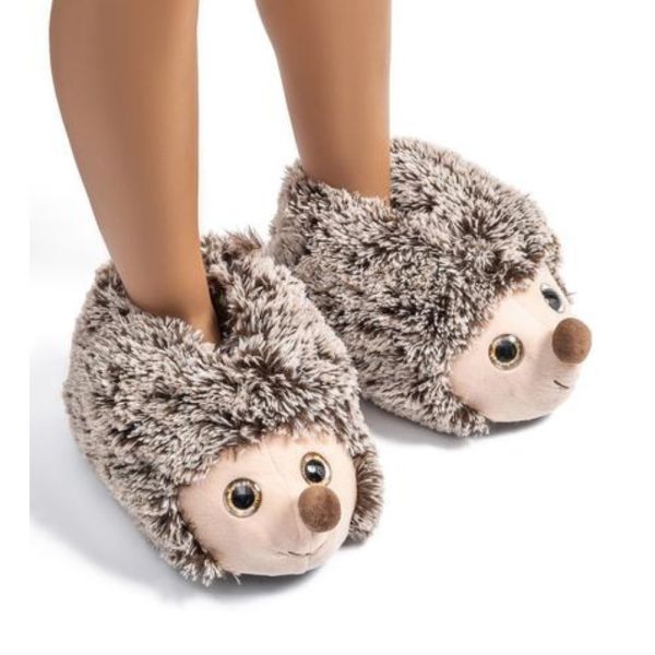 Twigy CC0650 Tw Kirpi 23 Kahve Hayvan Figürlü Kadın Panduf