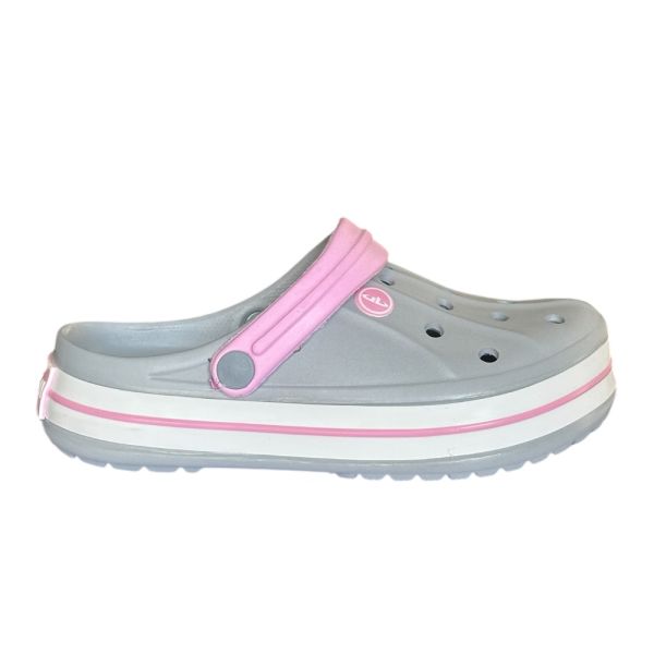 Akınal Bella E457 Gri/Pudra Kadın Sabo Terlik