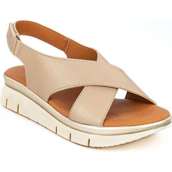 Muya 32229 Solo Altın Kadın Anatomik Sandalet