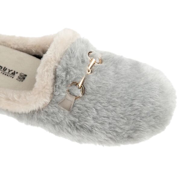Muya 36901 Kraska Gri Kadın Ev İçi Terlik