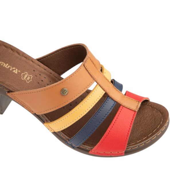 Muya 36261 Schoen Taba Kadın Topuklu Terlik