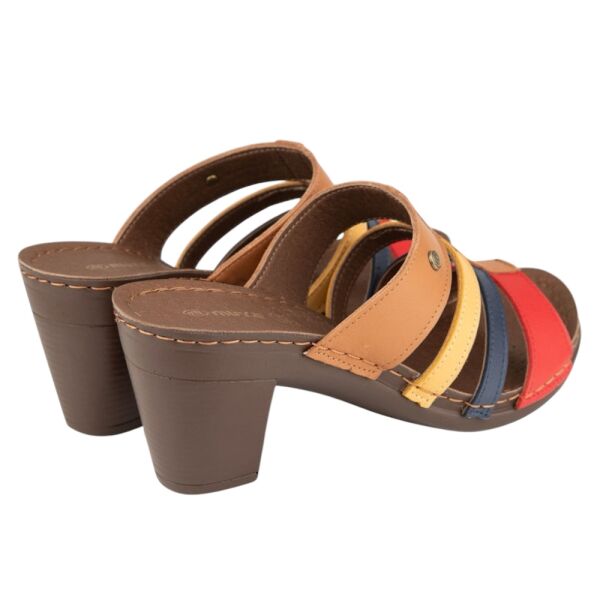 Muya 36261 Schoen Taba Kadın Topuklu Terlik