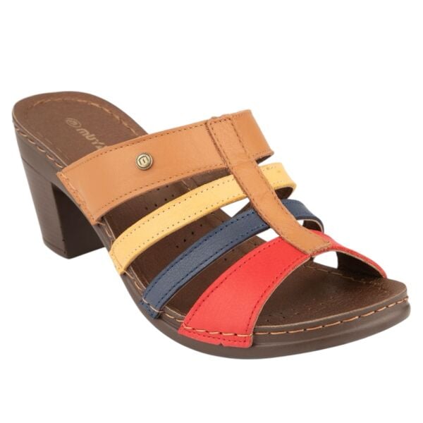 Muya 36261 Schoen Taba Kadın Topuklu Terlik