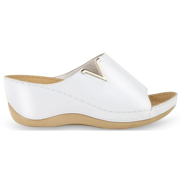 Muya 31148 Perla Beyaz Kadın Anatomik Terlik