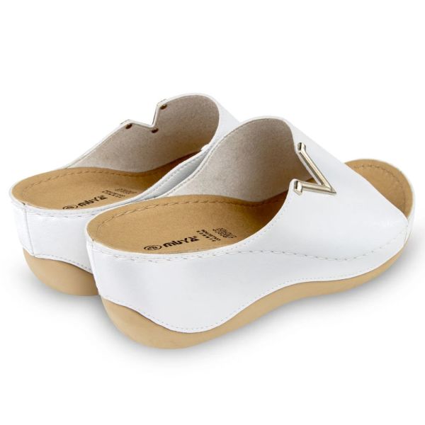 Muya 31148 Perla Beyaz Kadın Anatomik Terlik