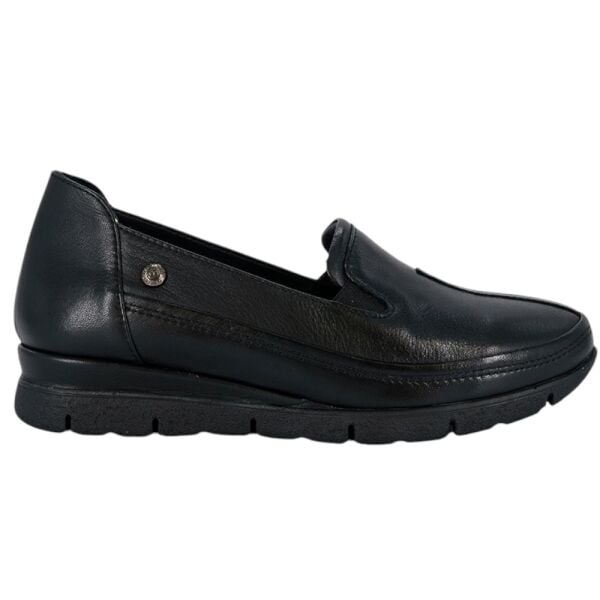 Mammamia D26YA-3985-B Siyah Kadın Comfort Deri Ayakkabı