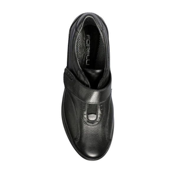 Forelli 21313-H Larisa Siyah Kadın Comfort Deri Ayakkabı