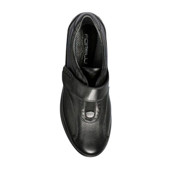 Forelli 21313-H Larisa Siyah Kadın Comfort Deri Ayakkabı