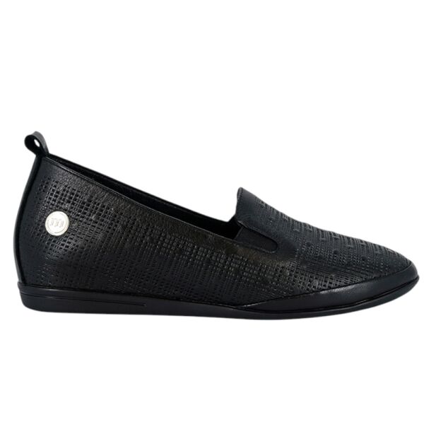 Mammamia D26YA-720-B Siyah Kadın Comfort Deri Ayakkabı