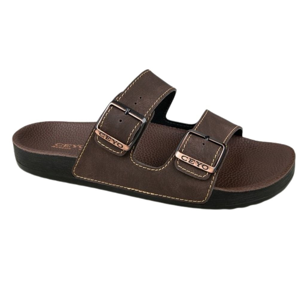 Ceyo Bahama-10 Kahve Erkek Anatomik Terlik