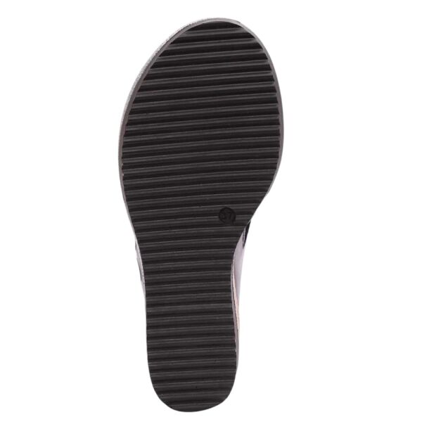 Mammamia D26YT-1835-B Siyah Kadın Topuklu Deri Terlik