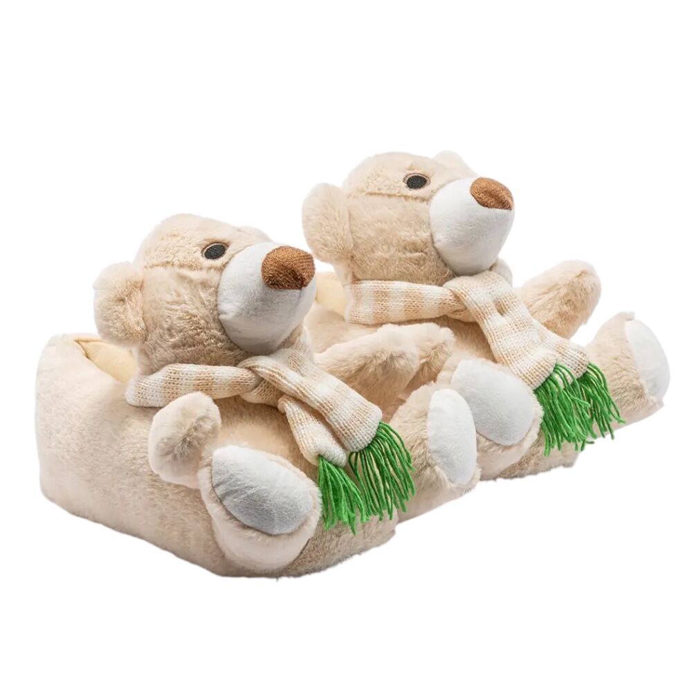 Twigy GG0546 Tw Kutup Bej Hayvan Figürlü Kadın Panduf