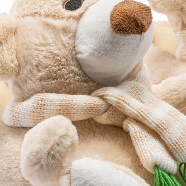 Twigy GG0546 Tw Kutup Bej Hayvan Figürlü Kadın Panduf