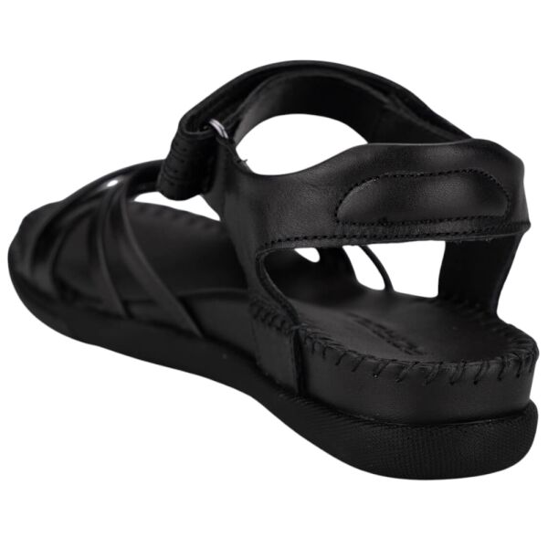 Forelli 22313 Sidney-G Siyah Kadın Comfort Deri Sandalet