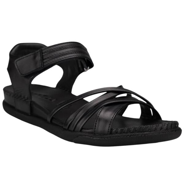 Forelli 22313 Sidney-G Siyah Kadın Comfort Deri Sandalet