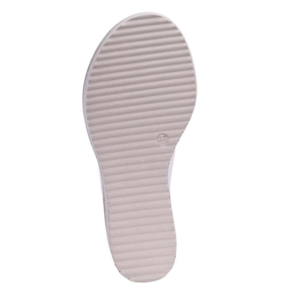 Mammamia D26YT-1835-B Beyaz Kadın Topuklu Deri Terlik