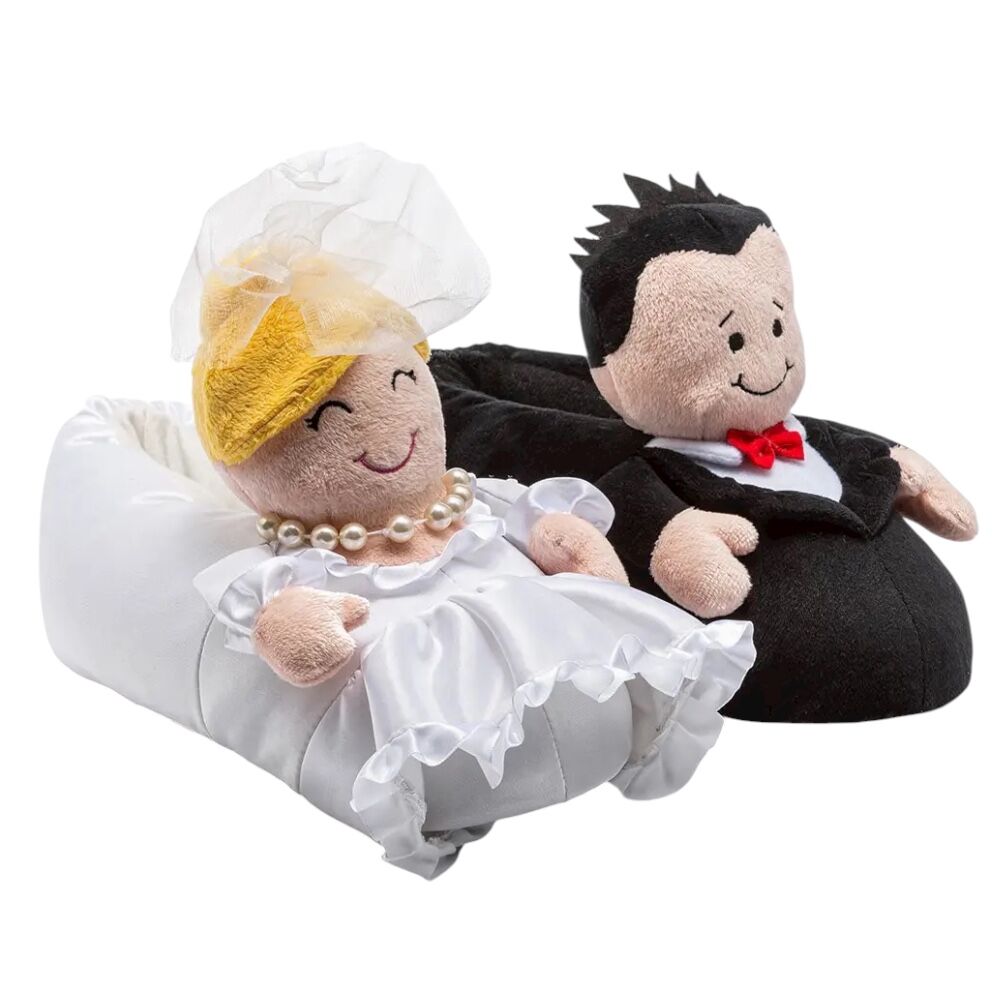 Twigy GG0549 Tw Gelin Damat Siyah/Beyaz Hayvan Figürlü Kadın Panduf