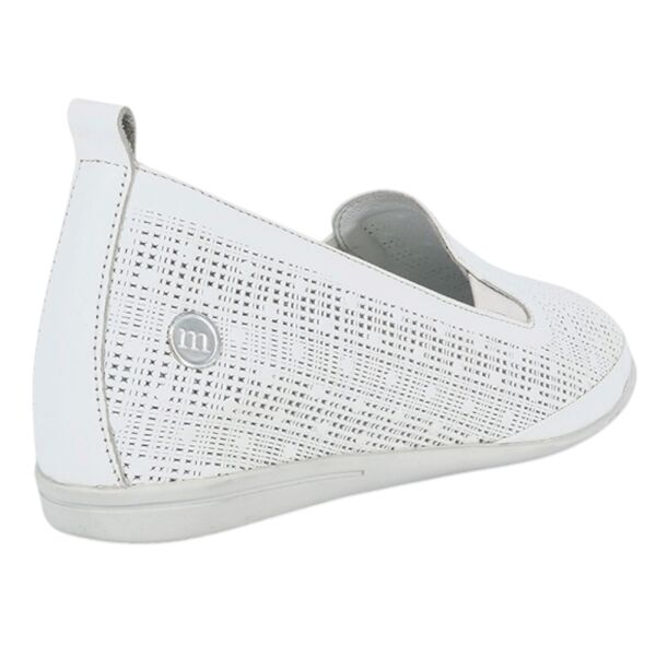 Mammamia D26YA-720-B Beyaz Kadın Comfort Deri Ayakkabı