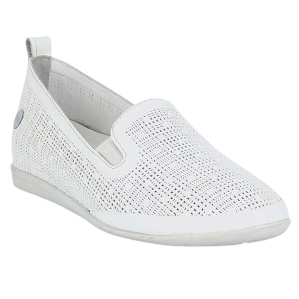 Mammamia D26YA-720-B Beyaz Kadın Comfort Deri Ayakkabı