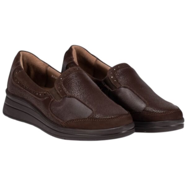 Forelli 21327-H Faye Kahve Kadın Comfort Deri Ayakkabı