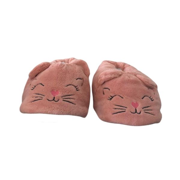 Cex Kedi 2PR Pembe Hayvan Figürlü Kadın Panduf