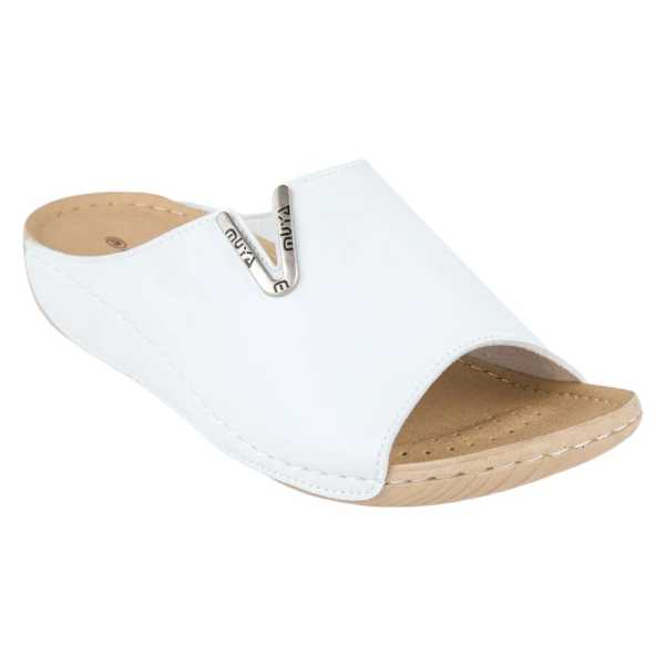 Muya 31125 Nest Beyaz Kadın Anatomik Terlik