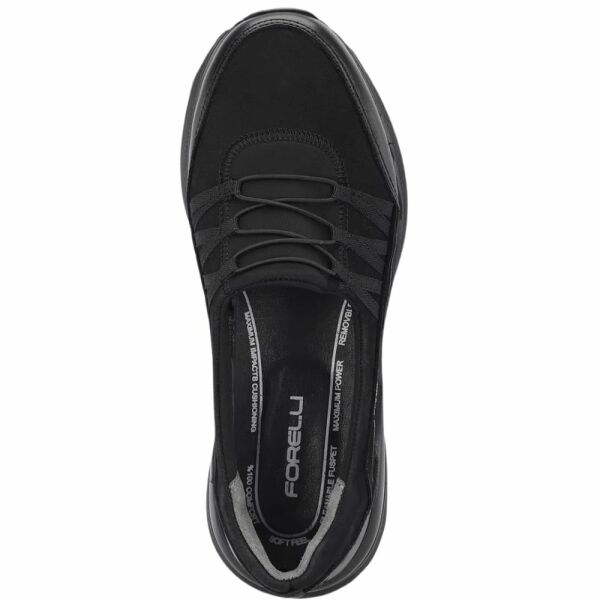 Forelli 46704-G Riba Siyah Kadın Comfort Deri Ayakkabı