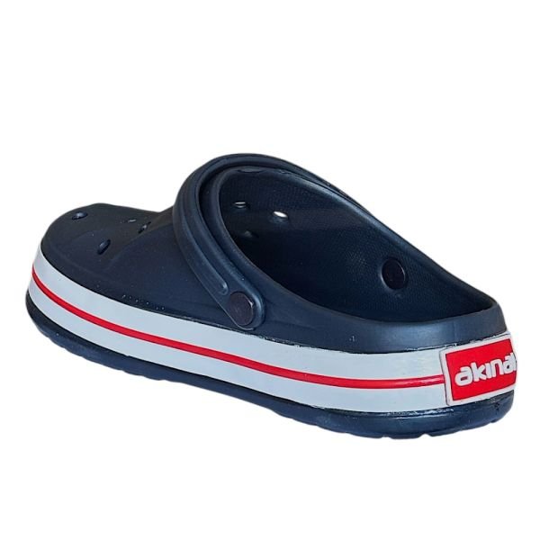 Akınal Bella E457 Lacivert/Beyaz Erkek Sabo Terlik