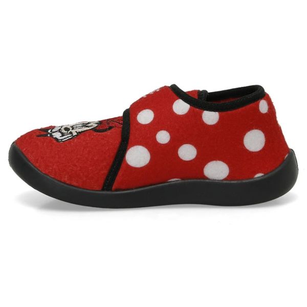 Mickey Mouse Bese 4PR Kırmızı Çocuk Kreş Ev Ayakkabısı