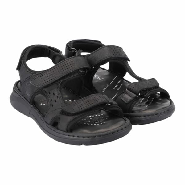 Forelli 40526-G Bruce Siyah Nubuk Erkek Günlük Sandalet