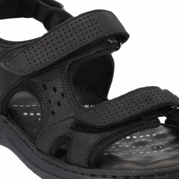 Forelli 40526-G Bruce Siyah Nubuk Erkek Günlük Sandalet