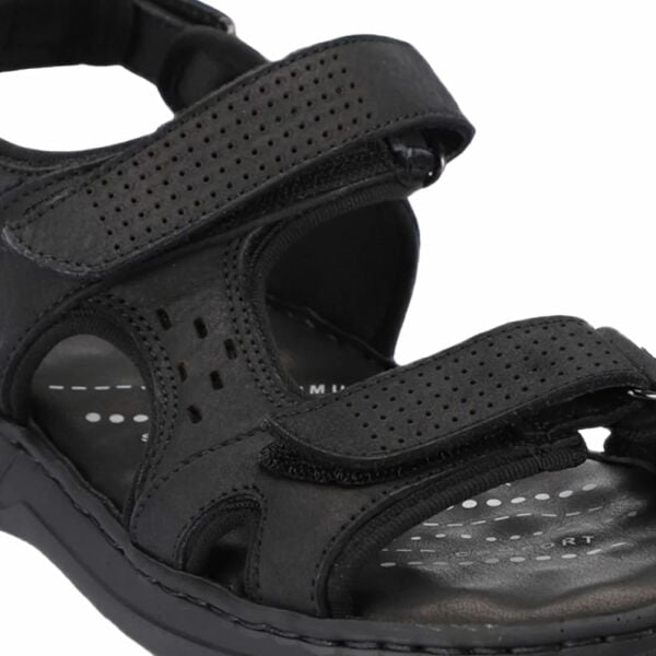 Forelli 40526-G Bruce Siyah Nubuk Erkek Günlük Sandalet