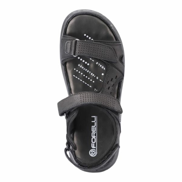 Forelli 40526-G Bruce Siyah Nubuk Erkek Günlük Sandalet