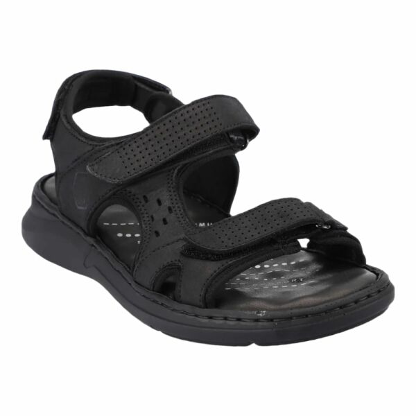 Forelli 40526-G Bruce Siyah Nubuk Erkek Günlük Sandalet