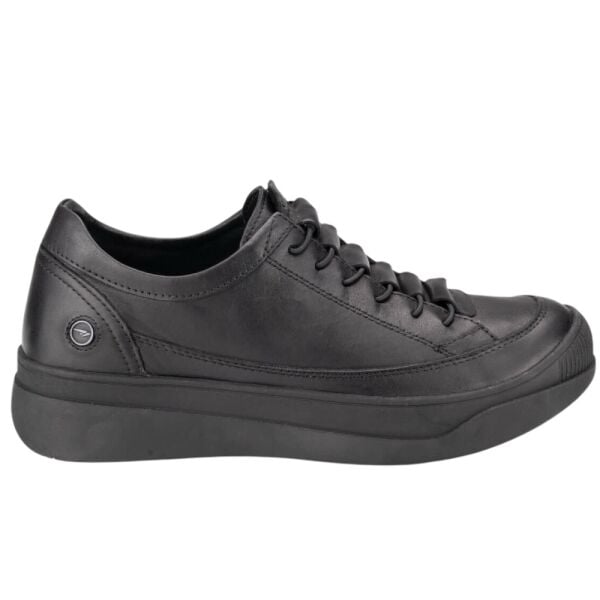 Forelli 14502-G Alegre Siyah Kadın Comfort Deri Ayakkabı