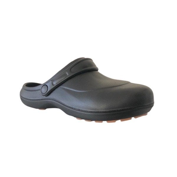 Akınal Bella Siyah Çelik Burun Kaydırmaz Kadın Sabo Terlik