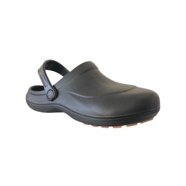 Akınal Bella Siyah Çelik Burun Kaydırmaz Kadın Sabo Terlik