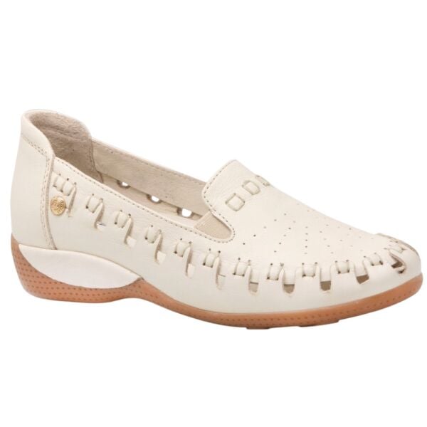 Mammamia D26YA-3845-B Krem Kadın Comfort Deri Ayakkabı