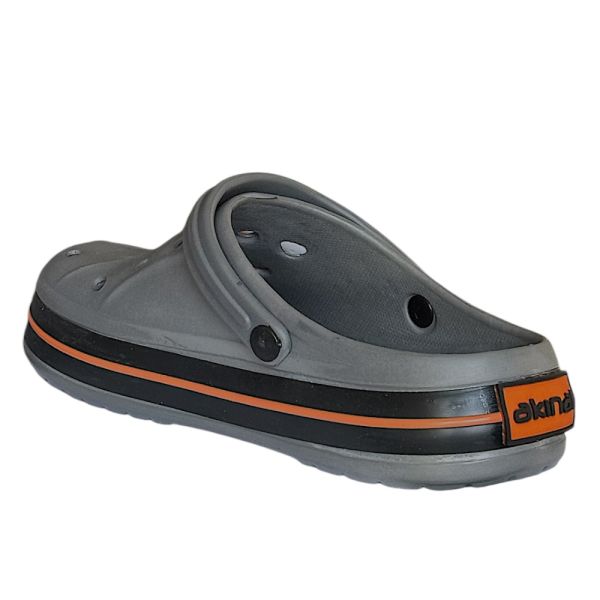 Akınal Bella E457 Gri/Turuncu Erkek Sabo Terlik