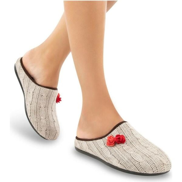 Muya 31902 Melody Bej Kadın Ev İçi Terlik