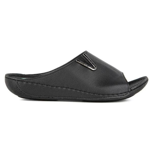 Muya 32219 Mena Siyah Kadın Anatomik Topuk Dikeni Terlik