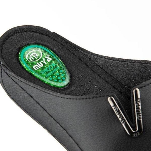 Muya 32219 Mena Siyah Kadın Anatomik Topuk Dikeni Terlik