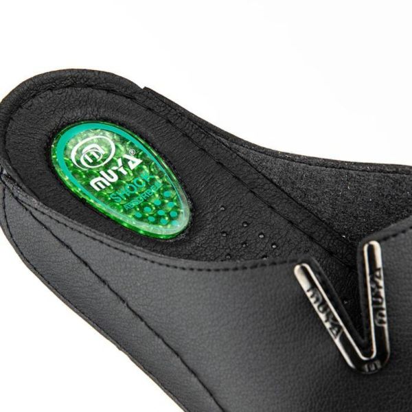 Muya 32219 Mena Siyah Kadın Anatomik Topuk Dikeni Terlik