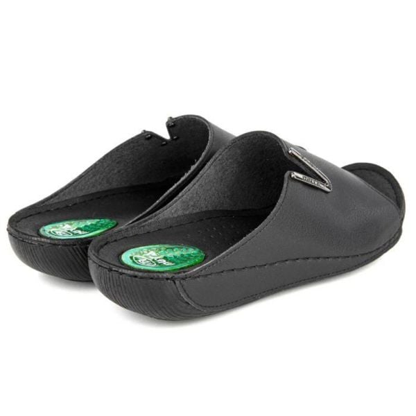 Muya 32219 Mena Siyah Kadın Anatomik Topuk Dikeni Terlik